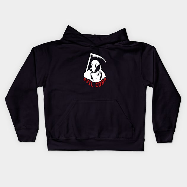 Evil Corp. Kids Hoodie by Lolebomb